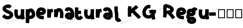 Supernatural KG Regu字体转换